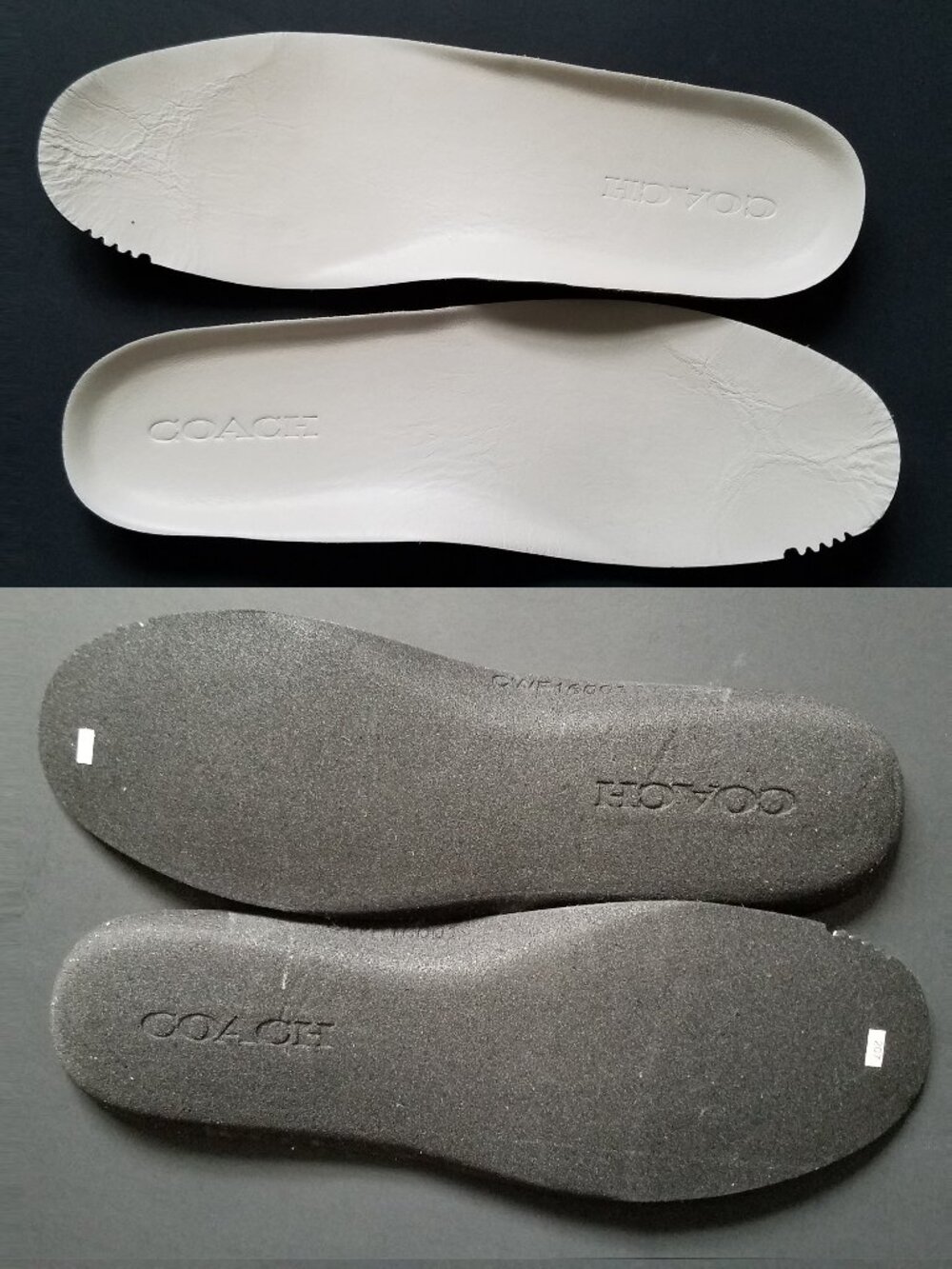 Coach Women Shoe Leather Insoles Chalk Size 9